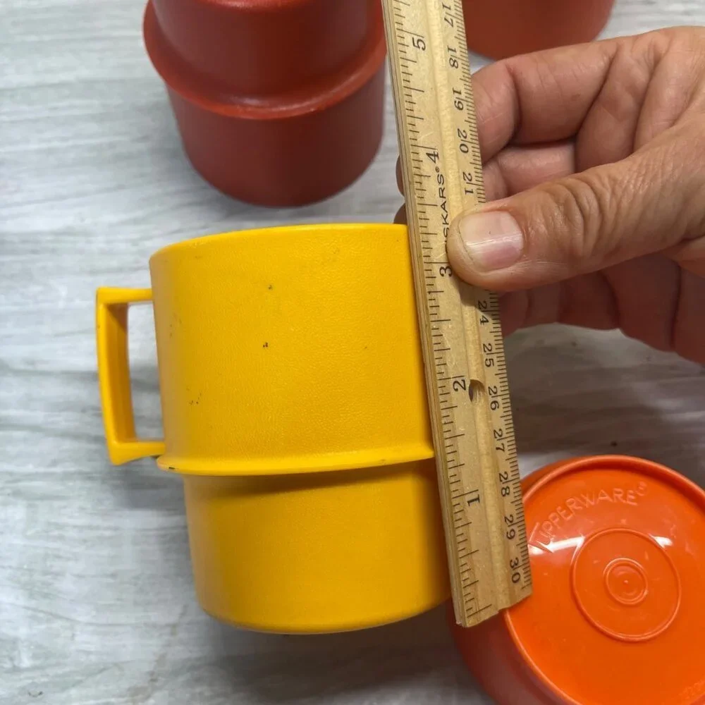 Vintage Tupperware bundle Retro Children's Stackable mugs and small containers